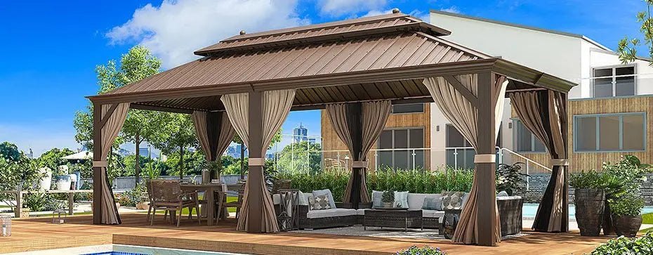 Erommy Gazebo: A Year-Round Hardtop Pavilion for Your Patio