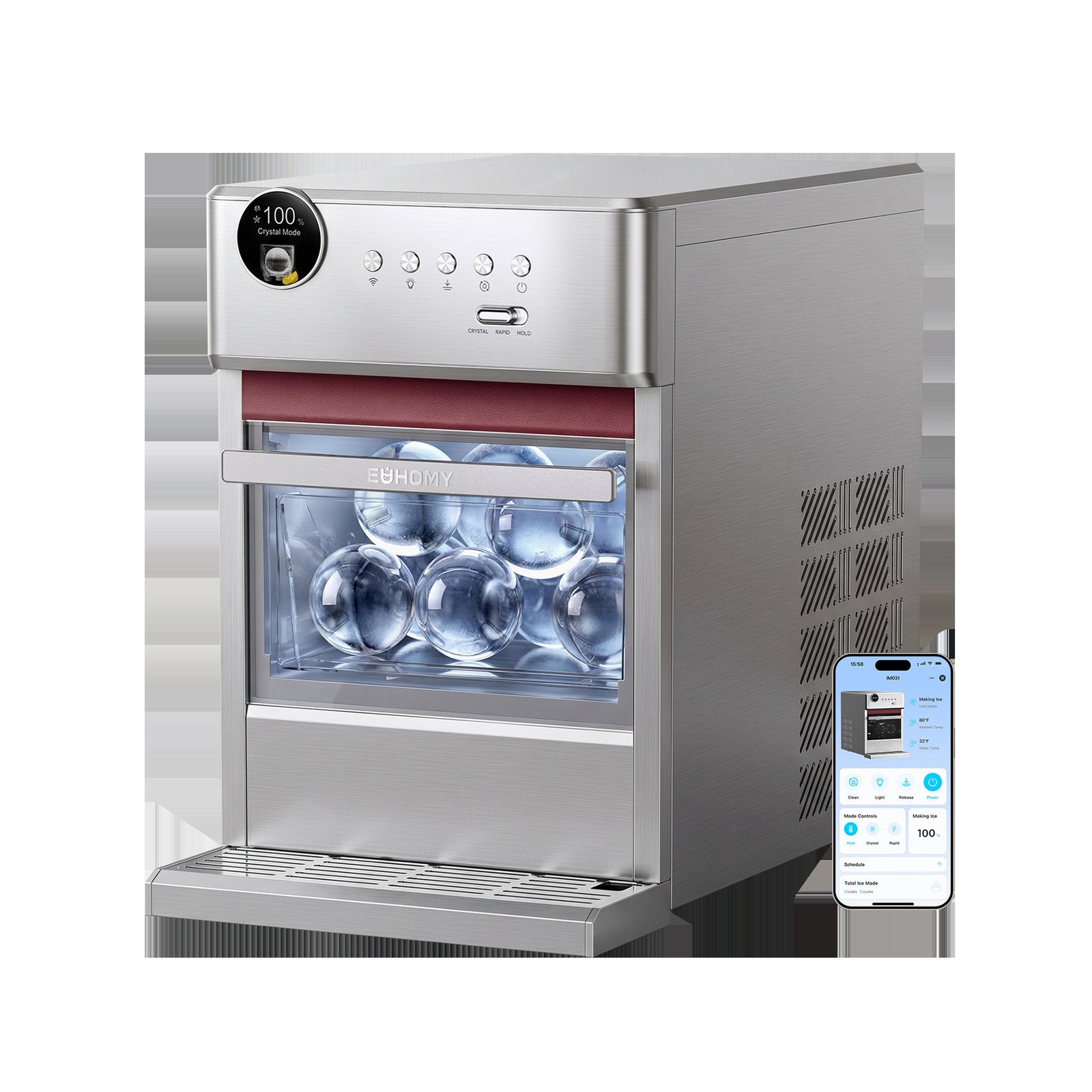 Euhomy Rock Pro Sphere Ice Maker Review: The Case for 2.5\" Clear Ice Balls