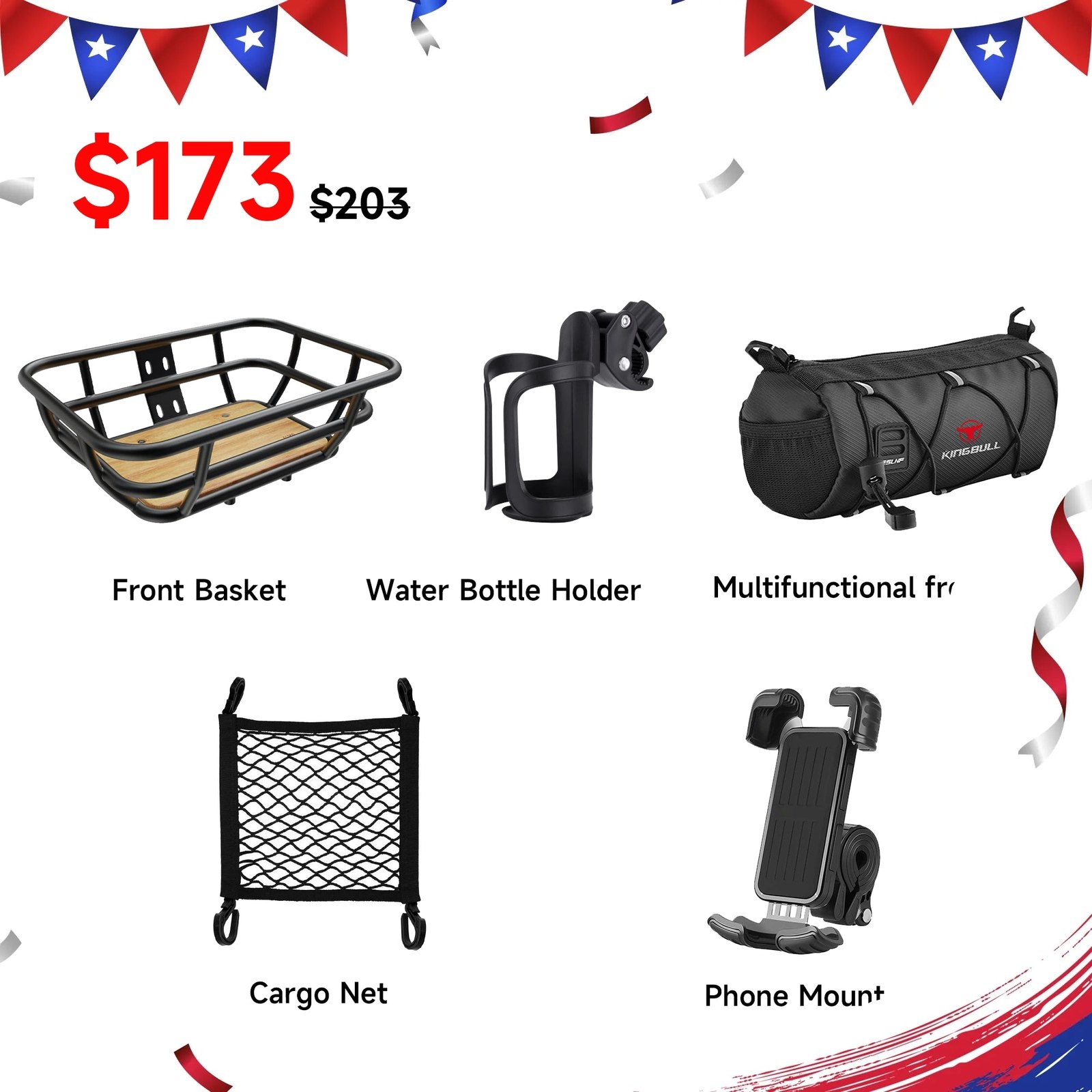 Kingbull Bike Front Basket Kit Review: Practical Front Storage for Your E-Bike