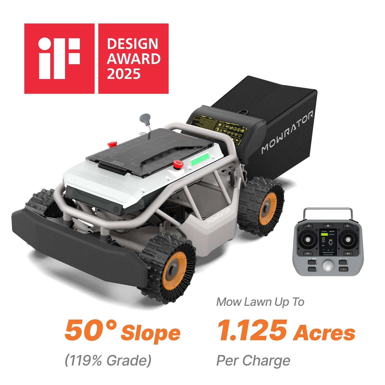 Mowrator BUNDLE100 S1 Review: Remote Control Lawn Mower for Steep Slopes