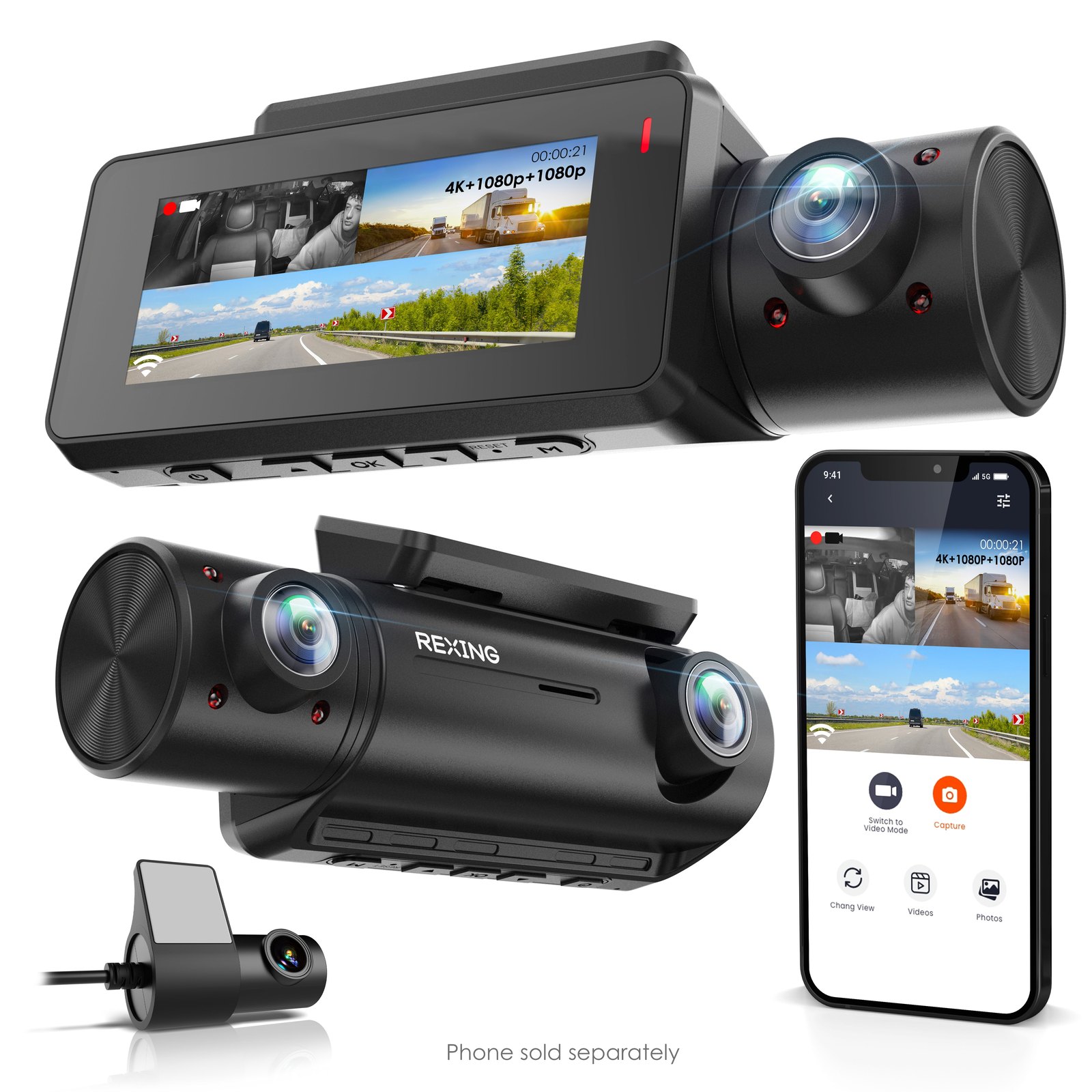 Rexing C3 3 Channel Dash Cam Review